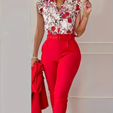Florabel - Elegant Set met Volant Mouwen