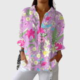 Lichte en kleurrijke bedrukte blouse