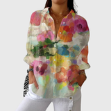 Lichte en kleurrijke bedrukte blouse
