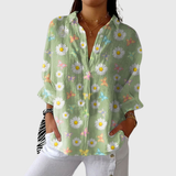 Lichte en kleurrijke bedrukte blouse