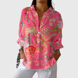 Lichte en kleurrijke blouse met print