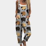 Comfortabele gedrukte overall