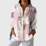 Lichte en kleurrijke bedrukte blouse