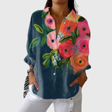 Lichte en kleurrijke bedrukte blouse