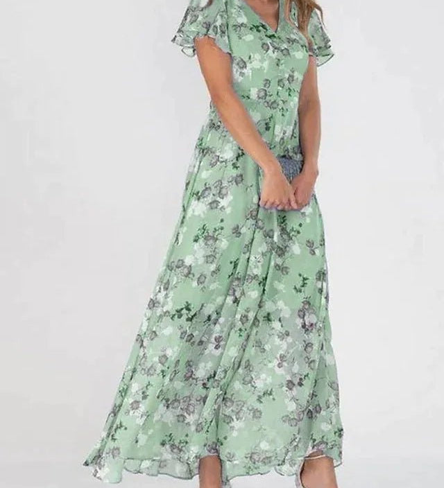 ZURI | ELEGANTE EN VLOEIENDE JURK MET SLANKMAKENDE EFFECT