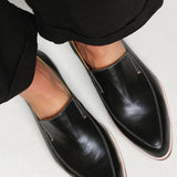 Zofia™ | Mocassin Patchwork Zwart