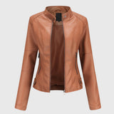 Giorgina™ - Elegante Leren Jas voor Dames