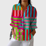 Lichte en kleurrijke bedrukt blouse