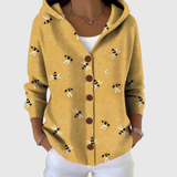 Comfortabele Gebreide Hoodie Cardigan