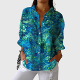 Lichte en kleurrijke bedrukte blouse