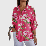 Lichte en kleurrijke bedrukte blouse