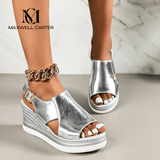 Baylie - Stijlvolle Metallic Sandalen