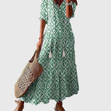 Amalia | Vintage Boho Maxi Zomerjurk