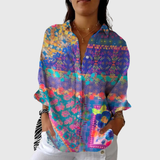 Lichte en kleurrijke bedrukte blouse