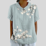 Bloemige Comfortabele Elegante Top
