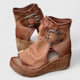 Karline - Klassieke Wedge Sandalen