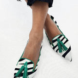 Riane™ | Zebra Groene Instappers