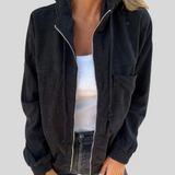 Mabel | Soft Gilet met Rits