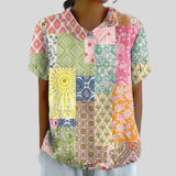 Bloemige Comfortabele Elegante Top