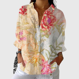 Lichte en kleurrijke blouse met print