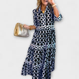 JULIANA | MIDI JURK MET KETTINGPATROON