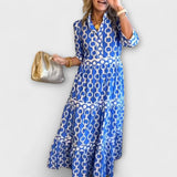 JULIANA | MIDI JURK MET KETTINGPATROON