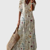 Amalia | Vintage Boho Maxi Zomerjurk