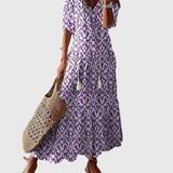 Amalia | Vintage Boho Maxi Zomerjurk
