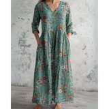 ELEANOR | MAXI JURK VINTAGE BLOEMEN