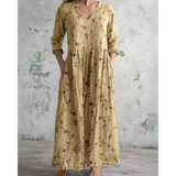 ELEANOR | MAXI JURK VINTAGE BLOEMEN