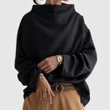 Lisa | Casual top met hoge kraag