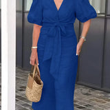 LYNORA | ELEGANTE MIDI JURK MET V-HALS