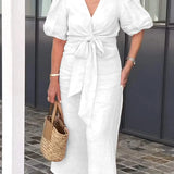 LYNORA | ELEGANTE MIDI JURK MET V-HALS