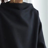 Lisa | Casual top met hoge kraag