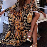 Faye - Boho Geprinte Jurk