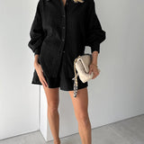 Elizabeth - Set van Blouse en Lichte Shorts