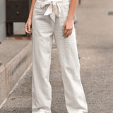 Joleen - Dames Ontspanningbroek met Koord en Elastische Taille