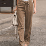 Joleen - Dames Ontspanningbroek met Koord en Elastische Taille