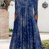 ELOWEN | MIDI JURK MET LANGE MOUWEN CASUAL