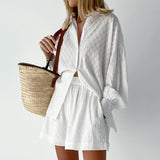 Elizabeth - Set van Blouse en Lichte Shorts