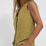 Aira - Ensemble Gilet Met Knopen & Brede Broek