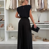 Marian - Elegant Plissé Ensemble